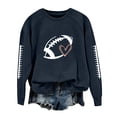 thumbnail image 1 of Game Day Football Sweatshirts for Women - Long Sleeve Football Shirts, Cute Cheer Mom Shirt, Crewneck Pullover Tops, 1 of 2