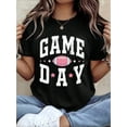 thumbnail image 1 of Game Day Football T-Shirt, Game Day Shirt, Football Season Shirt, Football Mom Tee, Game Day Football, 1 of 4
