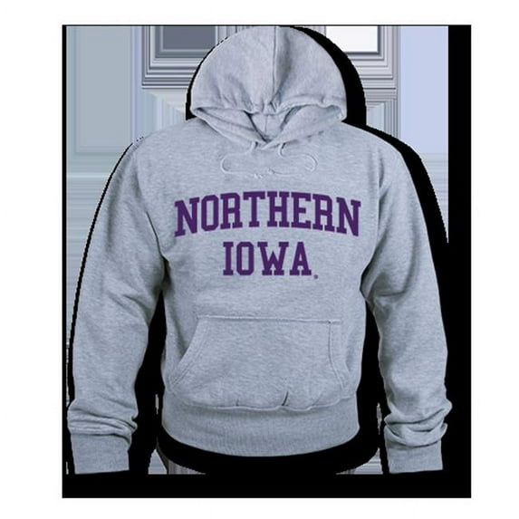 Game Day Hoodie Northern Iowa, Heather Grey - Extra Large