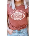 thumbnail image 1 of Game Day Leopard Spot White Football Graphic Tee T-Shirt, 1 of 9