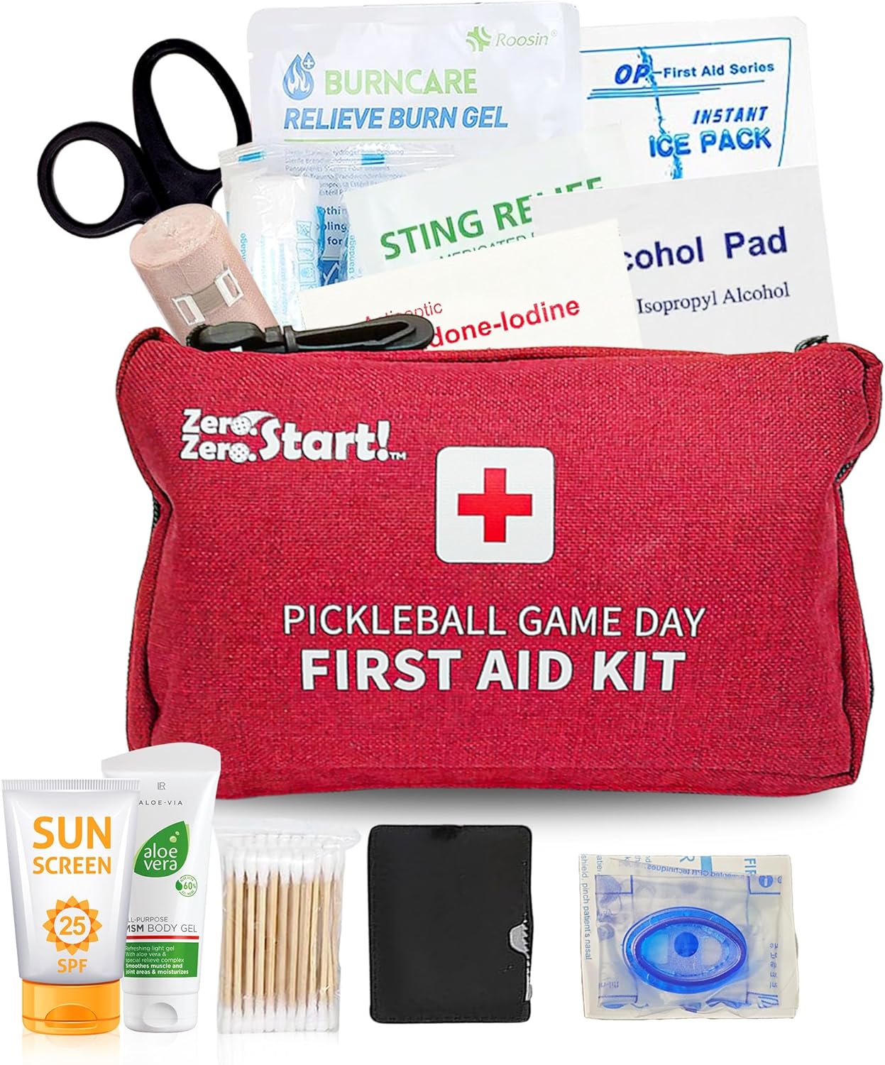 Game Day Play First Aid Kit 145Piece Sport Safety Kit for Pickleball