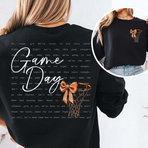 Game Day Shirt, Basketball Shirt, Coquette Basketball Shirt,Basketball Mom Shirt,Basketball Coquette Bow Shirt,Sport Mom Gift,Basketball Tee Sweatshirt All Size S-5XL