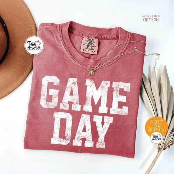 Game Day Shirt, Vintage Game Day T-shirt, School Game Day Tee, Retro Game Day Mom Shirt, Football Season Game Day T-shirt