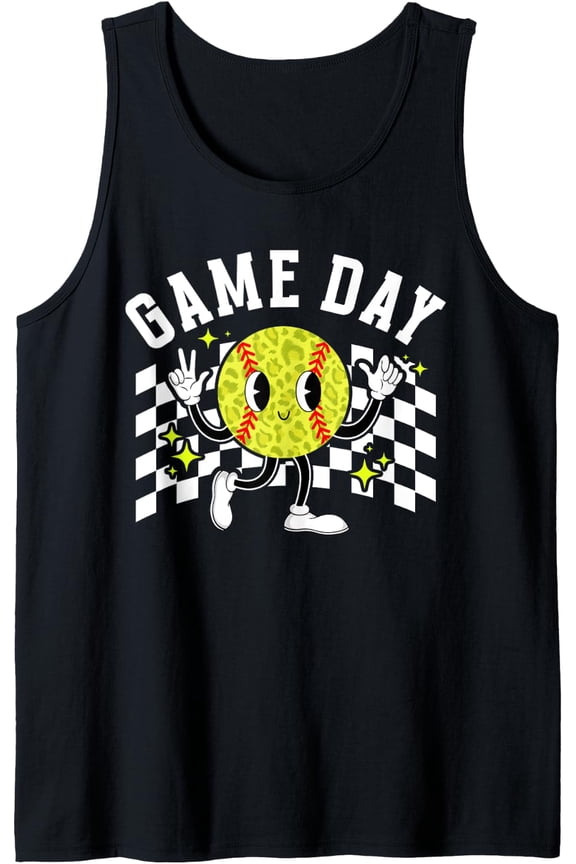 Game Day Softball Game Day Softball Tank Top Size S-3XL