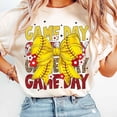 thumbnail image 1 of Game Day Softball T-Shirt, Coquette Bow Softball T-Shirt, Game Day T-Shirt, 1 of 5