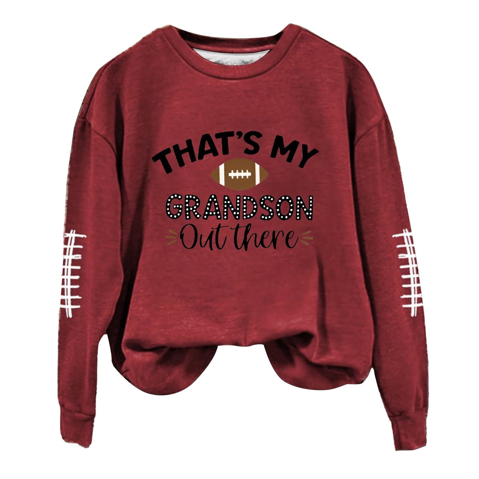 Game Day Sweatshirt for Women Funny Football Graphic Pullover Tops Long