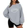 Game Day Sweatshirt for Women Funny Football Graphic Pullover Tops Long