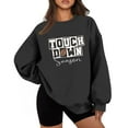 Game Day Sweatshirt for Women Funny Football Graphic Pullover Tops Long