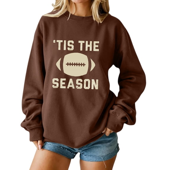 Game Day Sweatshirt Women Tis The Season Football Sweatshirt Casual Outfits