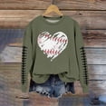 thumbnail image 1 of Game Day Sweatshirt for Women Baseball Graphic Crewneck Pullover Cozy Long Sleeve Top for Casual Gameday Outfits Baseball Season, 1 of 4