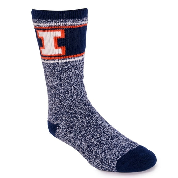 Game Day Unisex Heat Retainer Socks -Illinois OS (W7-13; M6-12)