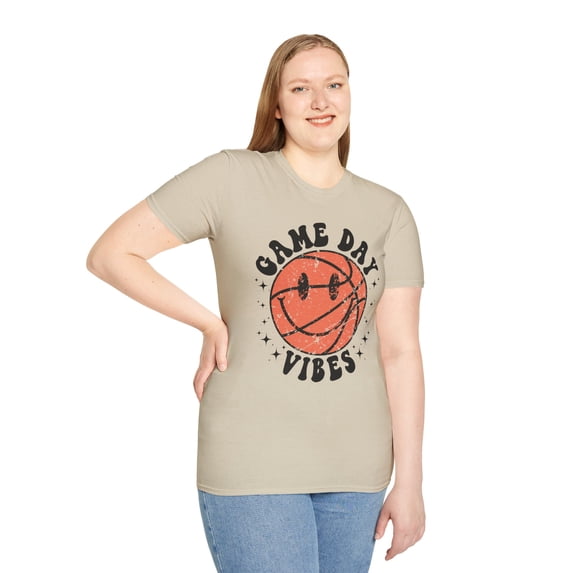 Game Day Vibes, Gildan Unisex Softstyle T-Shirt, Graphic Tee, S-3XL