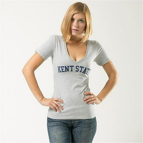 Game Day Womens Tee Kent State, Heather Grey - Medium