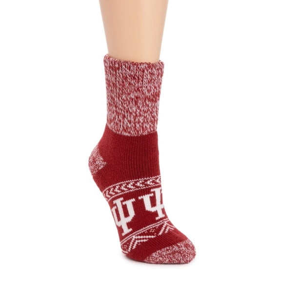 Game Day by MUK LUKS Unisex Short Heat Retainer Socks, Indiana, One Size Fits Most