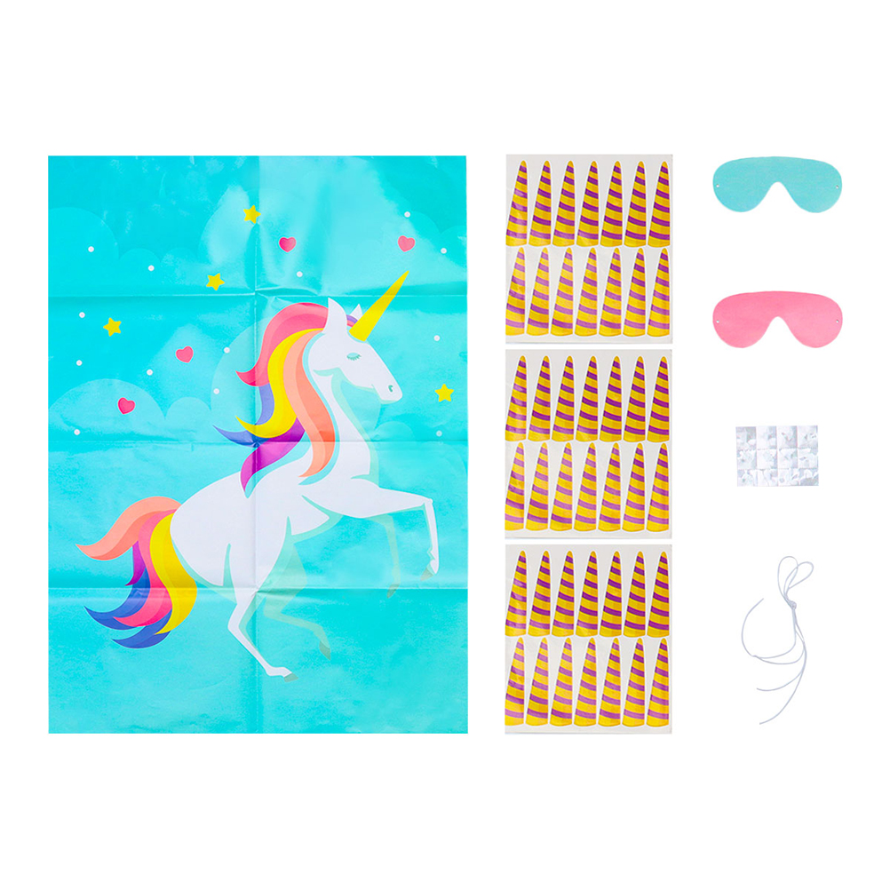 Game Decals Kids Sticker Room Decor Kids' Party Supplies Pin The Horn