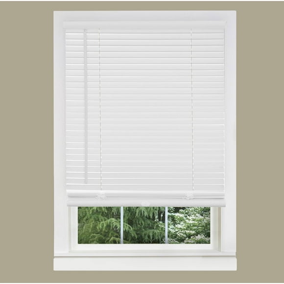 Game Development Group GII Morningstar 1” Cordless PVC Light Filtering Mini Blind, White, 46” x 72”