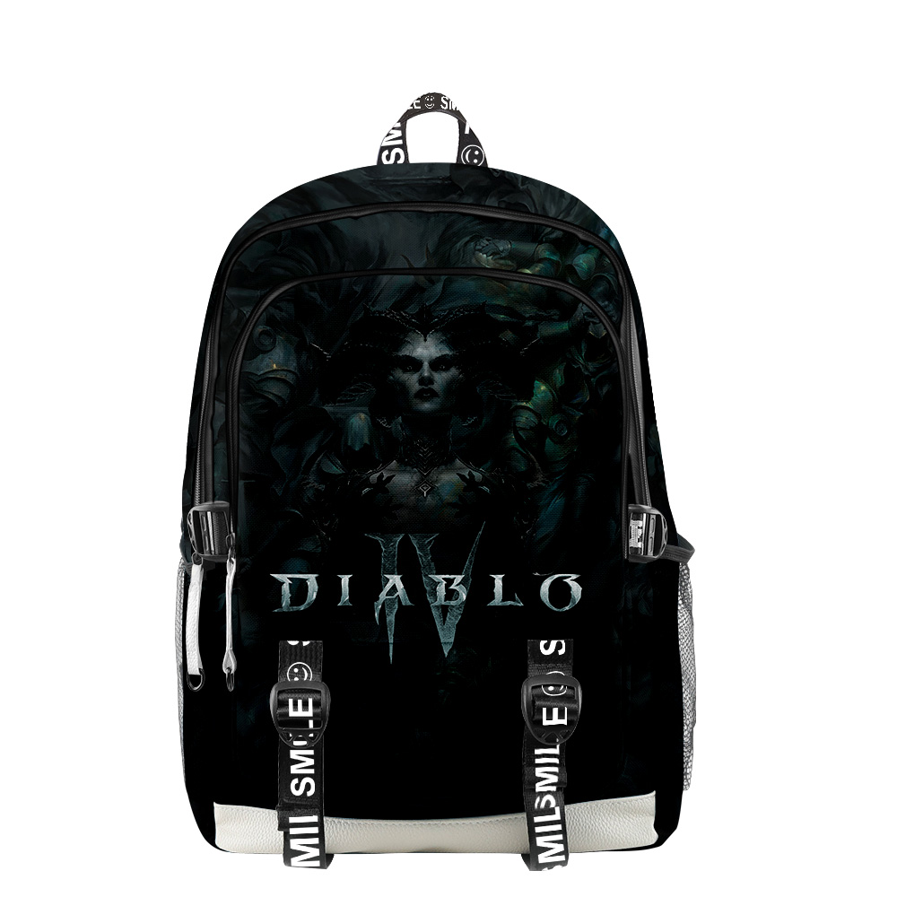 Game Diablo IV Travel Backpack Cosplay Rucksack Unique Daypack Fashion