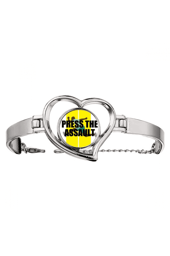 Game Dialogue Press The Assault Bracelet Heart Jewelry Wire Bangle