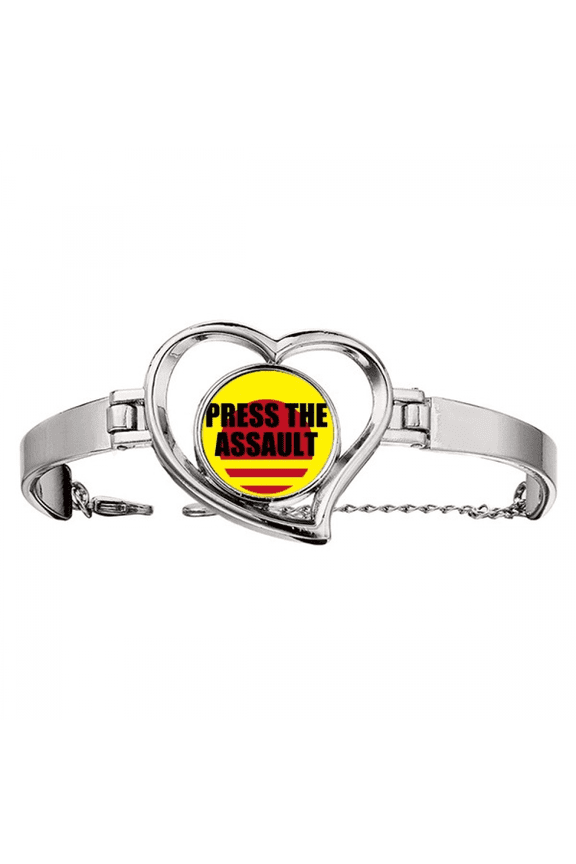 Game Dialogue Press The Assault Bracelet Heart Jewelry Wire Bangle