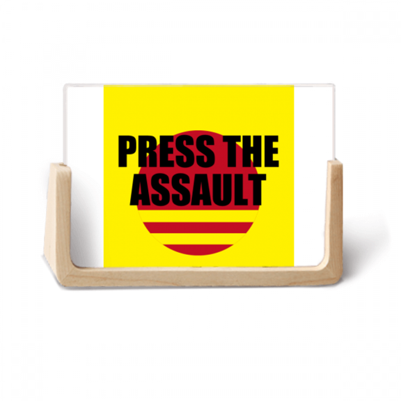 Game Dialogue Press The Assault Photo Wooden Photo Frame Tabletop Display