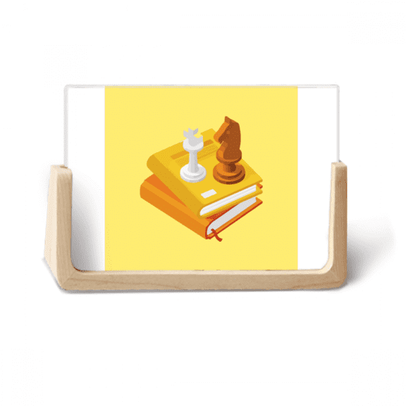 Game Entertainment Chess Book Placement Photo Wooden Photo Frame Tabletop Display