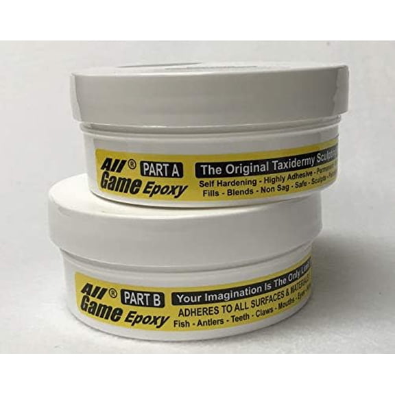 All Game Epoxy - 1.5 lb. Unit - Sculpting & Modeling Epoxy Putty Taxidermy Antler Art Crafts Deer Fish Carving - - Filler Restoration Reptiles Mammals Birds$$Art & Craft