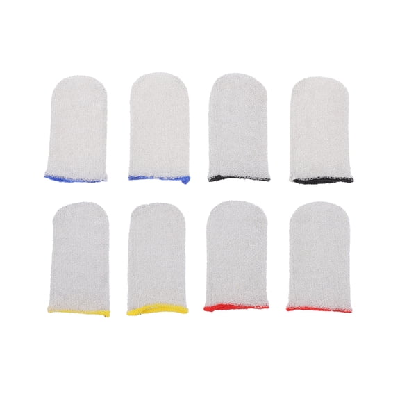 4 Pairs Gaming Fiber Finger Sleeves Non Skid Durable Finger Covers
