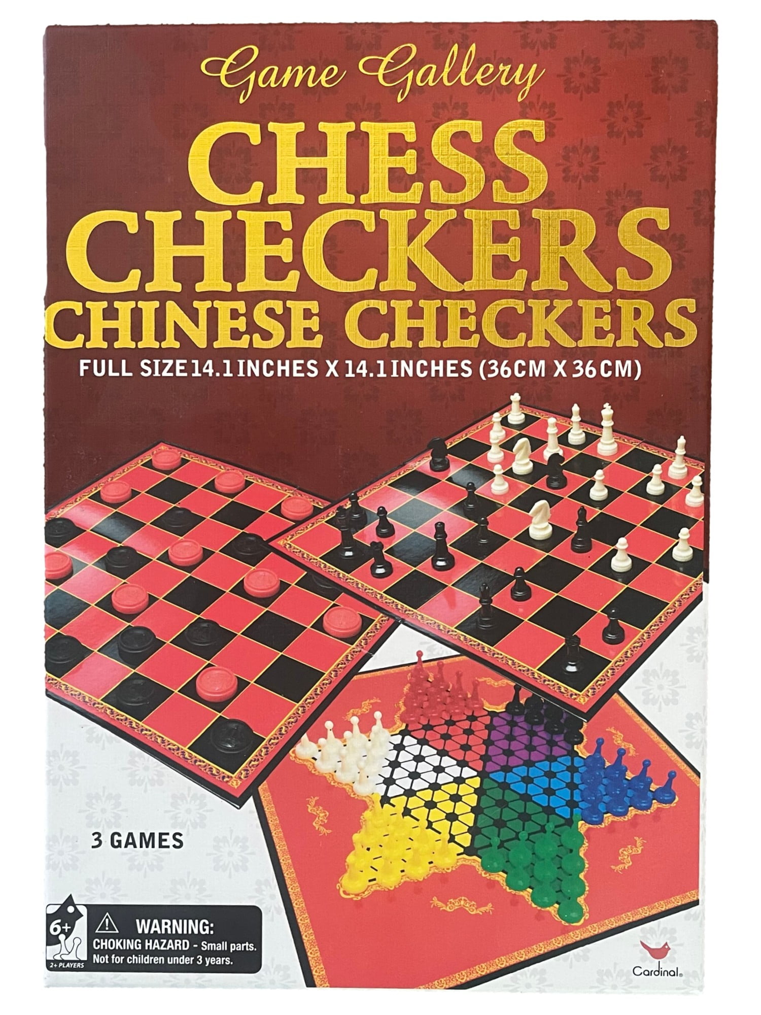 Cardinal Classic Board Games Set, Chess, Checkers, Chinese Checkers ...