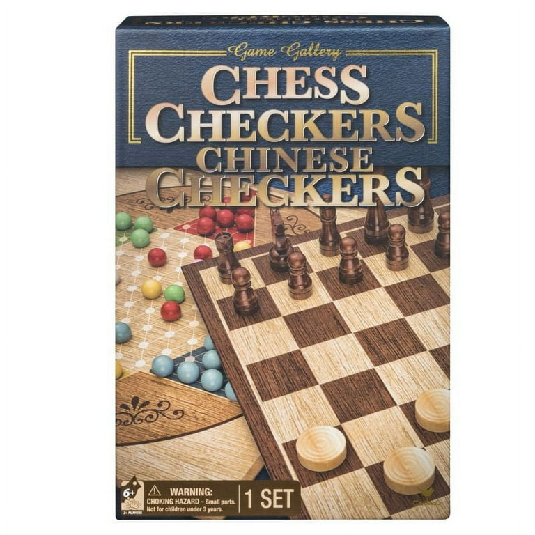 Game Gallery Chess Checkers and Chinese Checkers Board Game Set