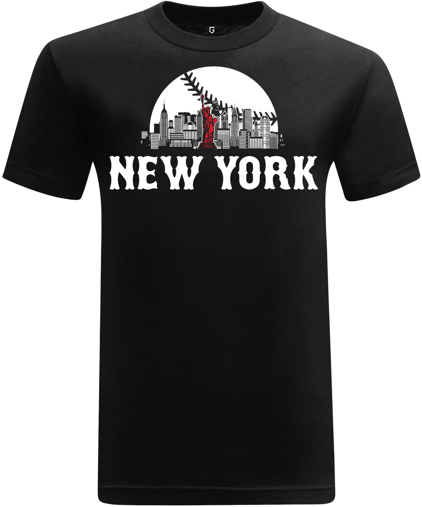 Custom Baseball T-Shirt With City Skyline & Name/Number - Personalized Sports Shirt For Men, Women, Youth