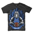 thumbnail image 1 of Game Garment Basketball Team Fan Sports Crewneck Short Sleeve Mens T Shirts - Basketball Graphic Tees Men - Dallas Black XS-3XL, 1 of 6