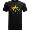 thumbnail image 1 of Game Garment Basketball Team Fan Sports Crewneck Short Sleeve Mens T Shirts - Basketball Graphic Tees Men - Golden State Hoops Black XS-3XL, 1 of 4