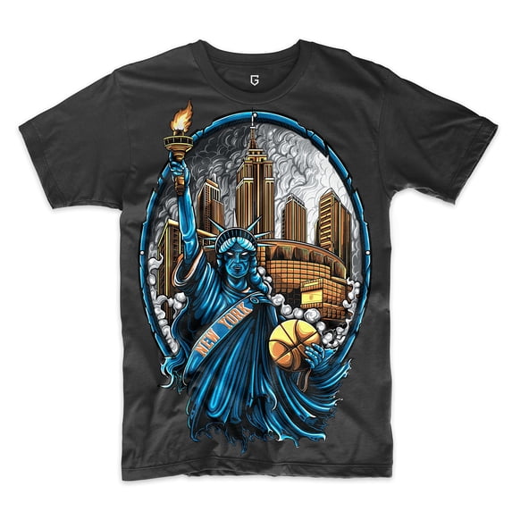 New York Basketball Statue of Liberty Knick Men's T-Shirt