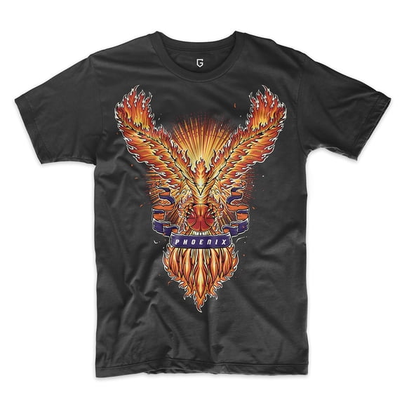 Game Garment Basketball Team Fan Sports Crewneck Short Sleeve Mens T Shirts - Basketball Graphic Tees Men - Phoenix Black XS-3XL
