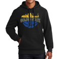 thumbnail image 1 of Game Garment Basketball Team Sports Fan Mens Hoodies Hooded Sweatshirt - Golden State Skyline Hoodie Black XS-3XL, 1 of 6