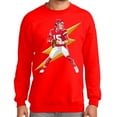 thumbnail image 1 of Game Garment Football Graphic Sweatshirts Kansas City Quarterback Throw Thunderbolt Pullover - QB#15 Sweatshirt Red XS-3XL, 1 of 5