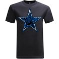 thumbnail image 1 of Game Garment Football Team Fan Sports Short Sleeve Crewneck Mens T-Shirts - Football Graphic Tees Men - Dallas Steampunk Black XS-3XL, 1 of 6