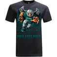 thumbnail image 1 of Game Garment Football Team Fan Sports Short Sleeve Crewneck Mens T-Shirts - Football Graphic Tees Men - Philadelphia Black XS-3XL, 1 of 6