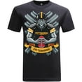 thumbnail image 1 of Game Garment Football Team Fan Sports Short Sleeve Crewneck Mens T-Shirts - Football Graphic Tees Men - Pittsburgh Black XS-3XL, 1 of 6