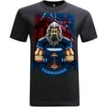 thumbnail image 1 of Game Garment Football Team Fan Sports Short Sleeve Crewneck Mens T-Shirts - Football Graphic Tees Men - Tennessee Black XS-3XL, 1 of 6