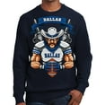 thumbnail image 1 of Game Garment Football Team Sports Fan Mens Graphic Sweatshirts - Dallas Sweatshirt Navy XS-3XL, 1 of 5