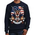 thumbnail image 1 of Game Garment Football Team Sports Fan Mens Graphic Sweatshirts - New England Sweatshirt Navy XS-3XL, 1 of 5