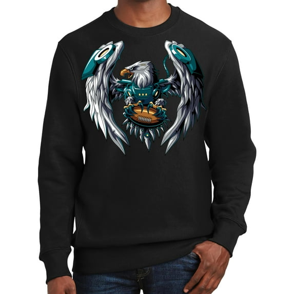 Game Garment Football Team Sports Fan Mens Graphic Sweatshirts - Philadelphia Sweatshirt Black XS-3XL