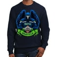thumbnail image 1 of Game Garment Football Team Sports Fan Mens Graphic Sweatshirts - Seattle Sweatshirt Navy XS-3XL, 1 of 5