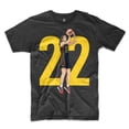 thumbnail image 1 of Game Garment Women Basketball Player 22 Indiana Sports Fan Unisex Crewneck T Shirts Graphic Tees - Clark 22 Black XS-3XL, 1 of 6