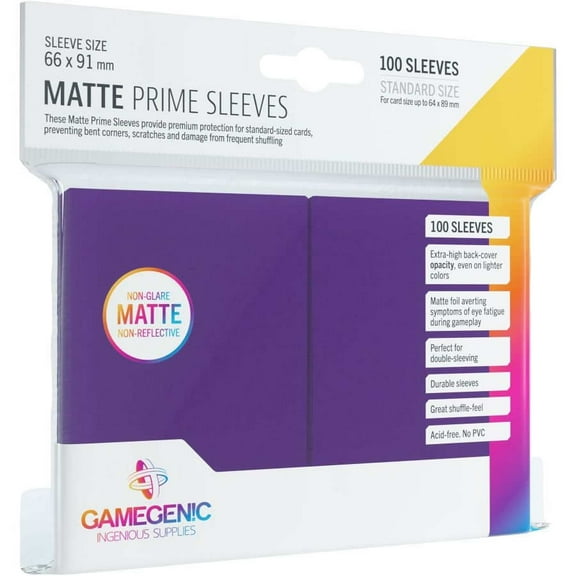 Gamegenic - Matte Prime Card Sleeves: Purple