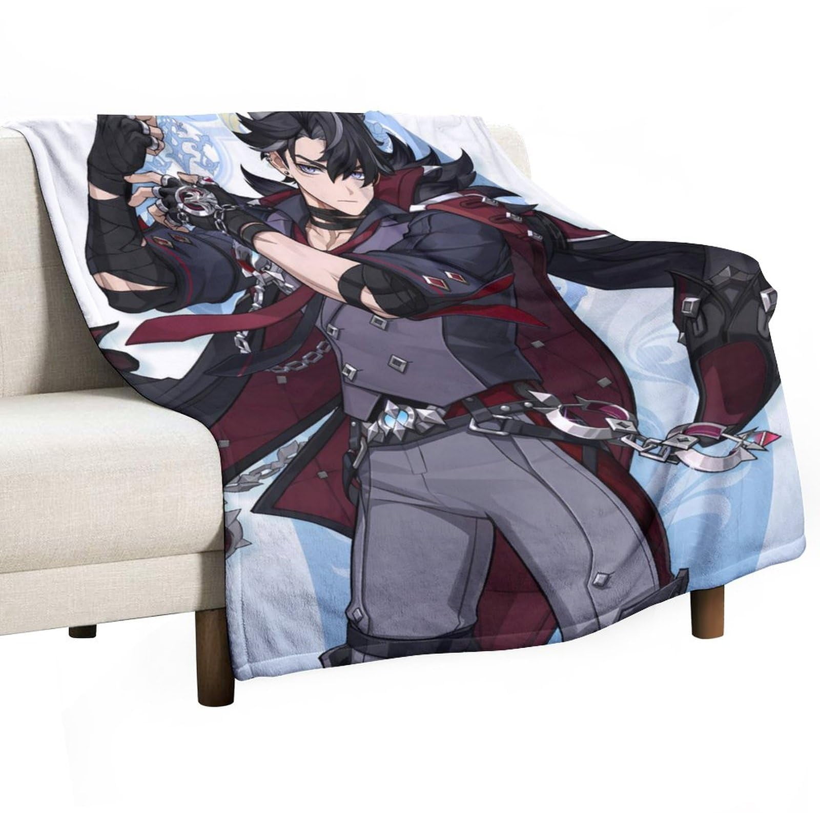 Game Genshin Impact Blanket Fontaine Wriothesley Anime Blanket Super