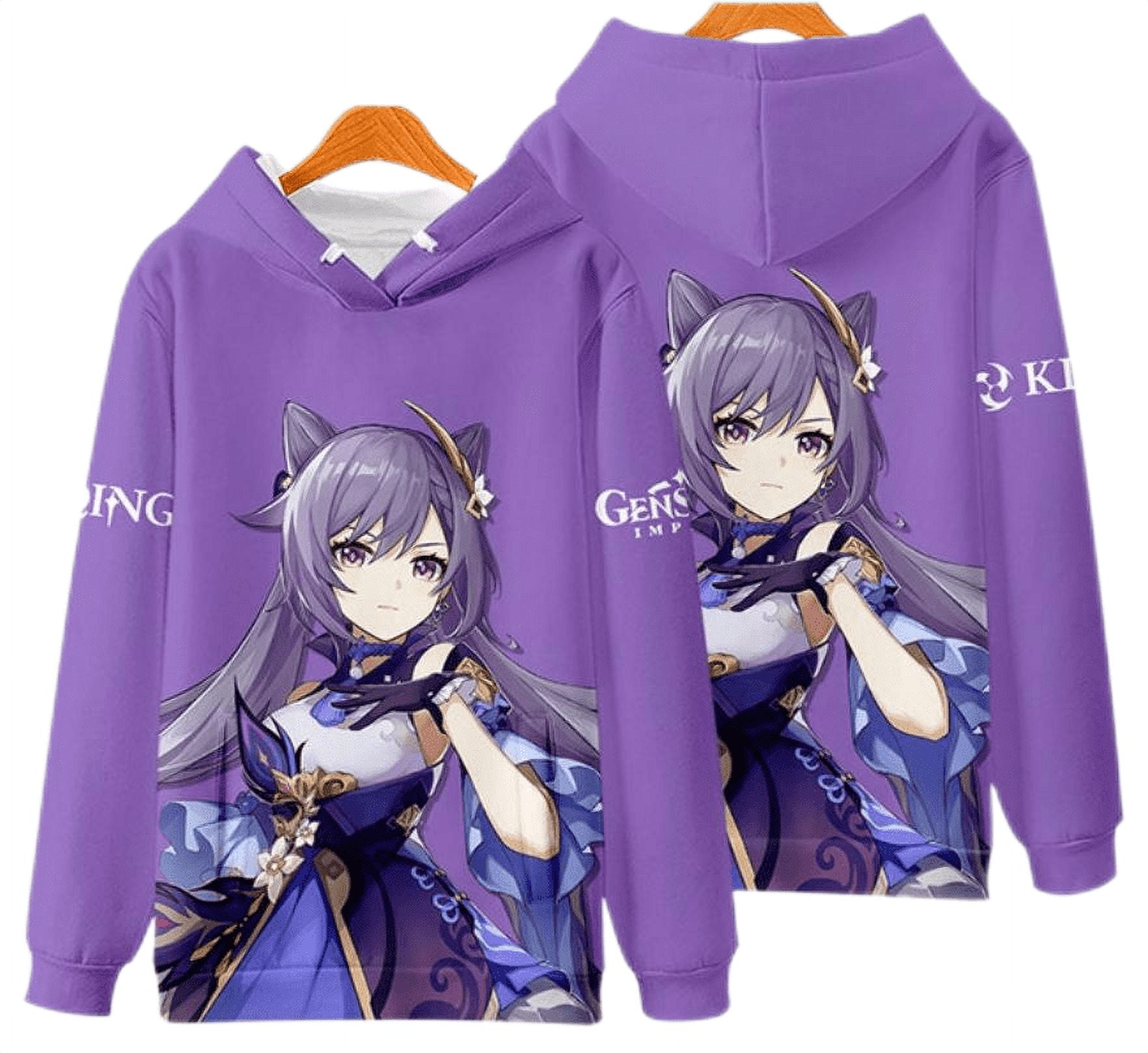 Game Genshin Impact Keqing Doujin Hoodie Genshin Impact Keqing Casual Wear  Cosplay Costume Hoodies - Walmart.com