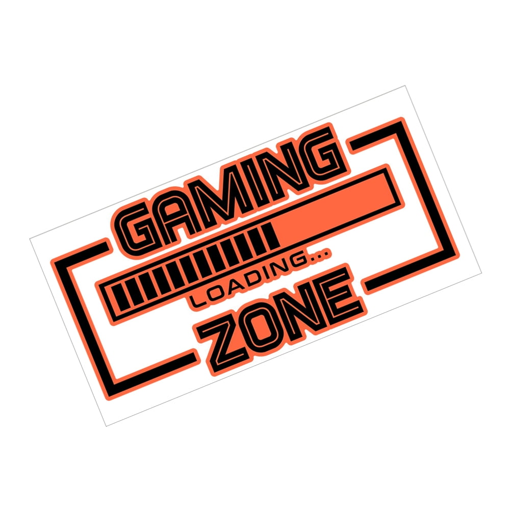 Game Glow Stickers Gaming Zone Wall Decal Gamers Words Decor Self