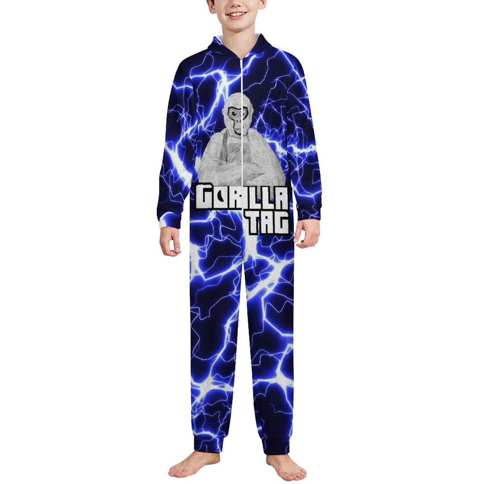 Game Gorilla Tag Game Gorilla Tag Game Gorilla Tag Kids Hooded Jumpsuit